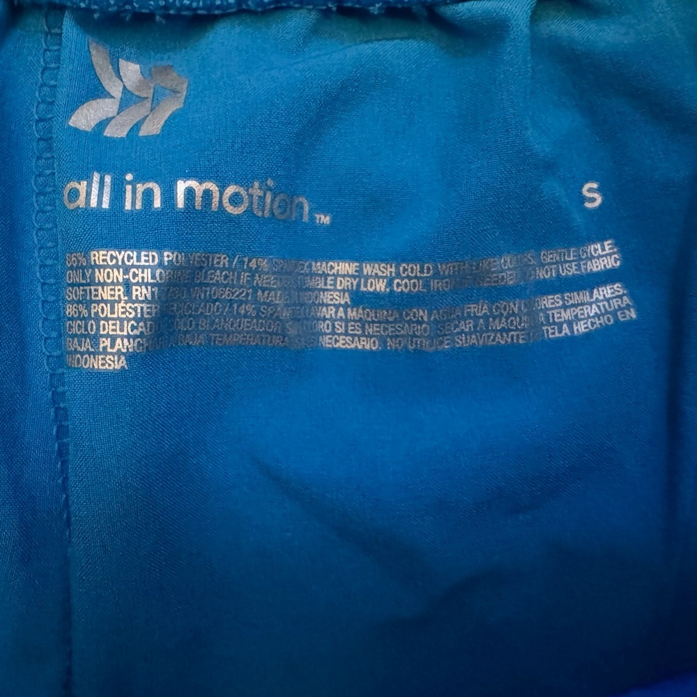 All in Motion Women's Vibrant Blue Athletic Shorts (Small) - Picture 3 of 4